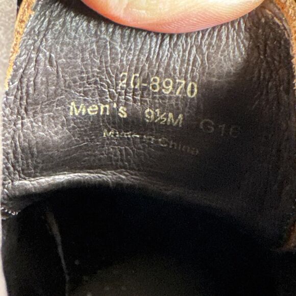 Johnston & Murphy Mens Size 9.5M Cap Toe Boots 1850 Brown Lace Up Ankle High - Picture 10 of 10